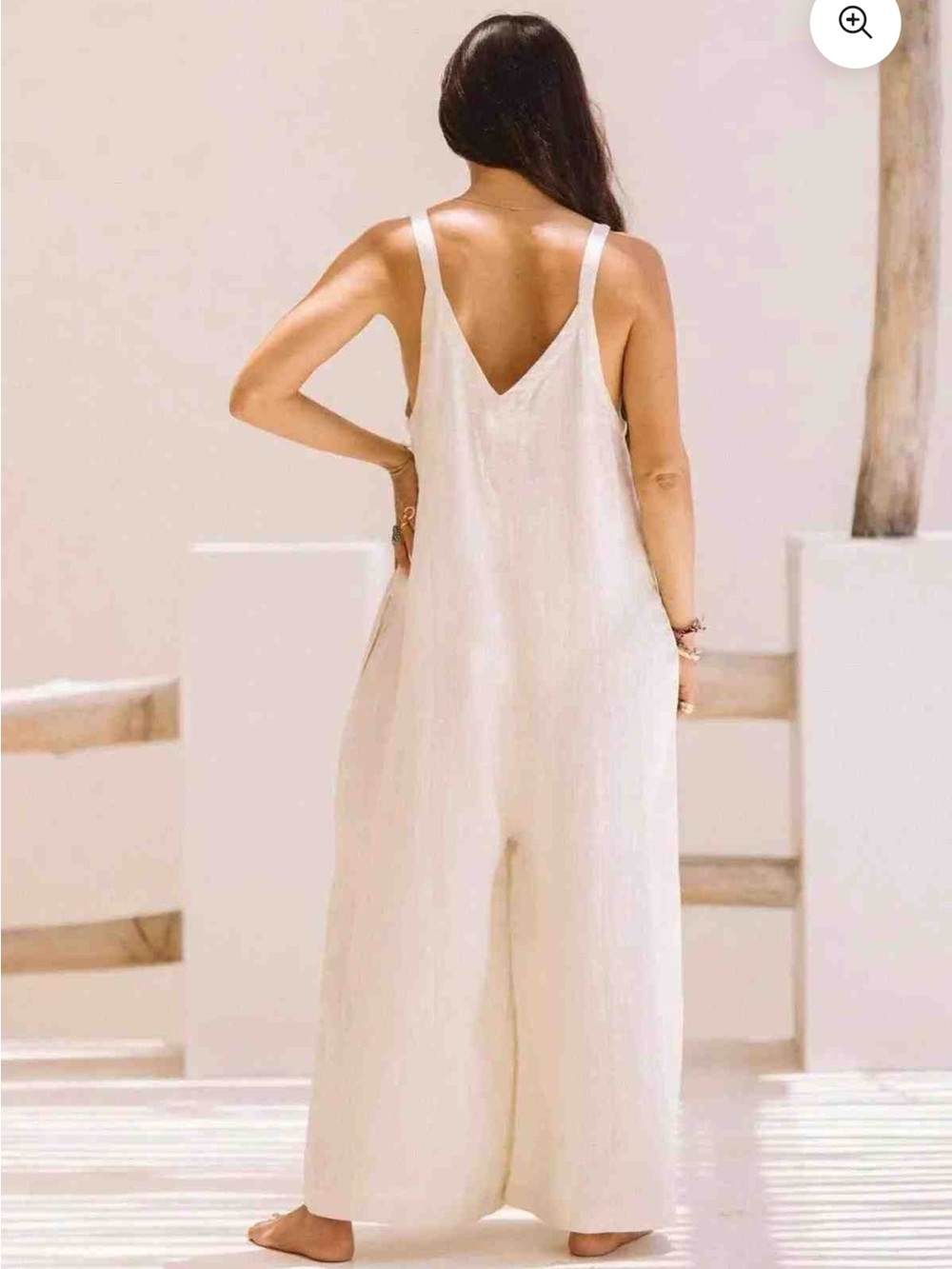 Myrah Penaloza Linen Jumpsuit S/M - Picture 2 of 7